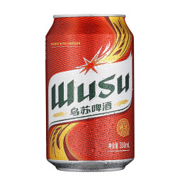 wusu乌苏啤酒红乌苏330ml24听
