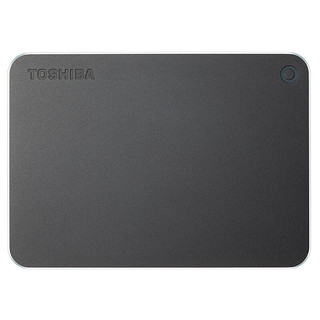 TOSHIBA 东芝 Premium系列 2.5英寸USB-C移动机械硬盘 USB3.0 2TB 高级灰