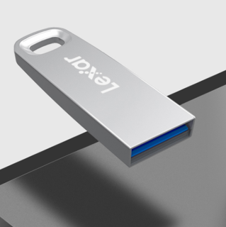 Lexar 雷克沙 M35系列 LJDM0350128G-BNSNC 指纹加密 USB3.0 U盘 银色 128GB USB