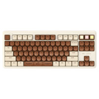 ikbc 歌帝梵联名款 87键 2.4G蓝牙 双模无线机械键盘 巧克力 ttc青轴 无光
