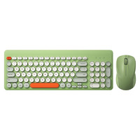 B.O.W 航世 MK221 无线键鼠套装 橙灰绿