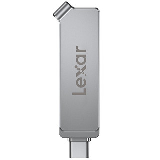 Lexar 雷克沙 D30C系列 LJDD30C256G-BNSNC USB3.1 U盘 银色 256GB USB-C/USB双口