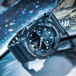 CASIO 卡西欧 G-SHOCK YOUTH系列 51.2毫米石英腕表 GA-100GBX-1A4