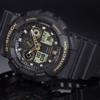 CASIO 卡西欧 G-SHOCK YOUTH系列 51.2毫米石英腕表 GA-100GBX-1A9