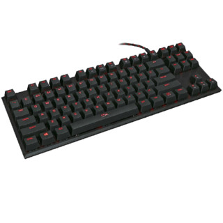 HYPERX Alloy FPS Pro 87键 有线机械键盘 黑色 HyperX红轴 单光
