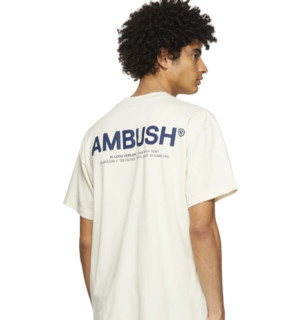 AMBUSH 前后logo廓形T恤