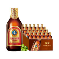 青岛啤酒 小棕金11度 296mL 24瓶 2箱装+赠青岛啤酒 纯生 炫兔罐 500ml*12罐