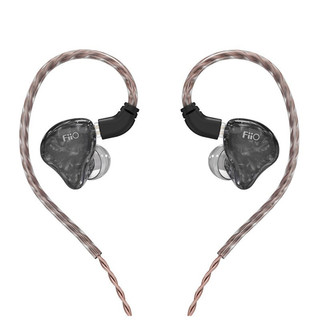 FiiO 飞傲 FH1s 入耳式挂耳式圈铁有线耳机 黑色 3.5mm