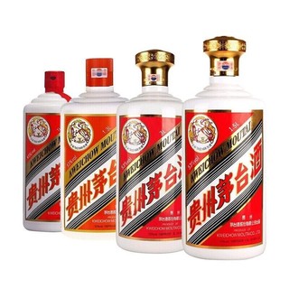 MOUTAI 茅台 茅台 飞天大毫升系列 53度（1L+1.3L+1.5L+3L）4瓶 组合装 酱香型白酒