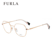 FURLA 芙拉 FURLA芙拉 眼镜 近视眼镜架女款 墨镜金属时尚优雅大框 可配近视镜片眼镜框VFU359 宝岛眼镜