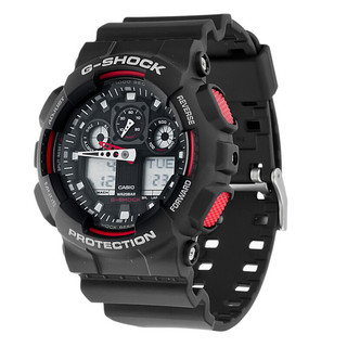 CASIO 卡西欧 G-SHOCK YOUTH系列 51.2毫米石英腕表 GA-100-1A4