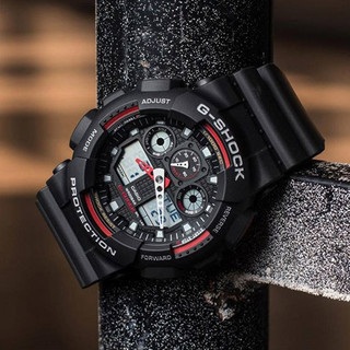 CASIO 卡西欧 G-SHOCK YOUTH系列 51.2毫米石英腕表 GA-100-1A4