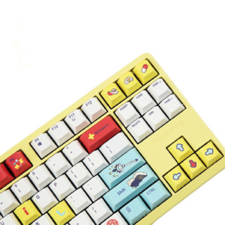 CHERRY 樱桃 G80-3000 S TKL 哔哩哔哩联名款 87键 有线机械键盘 黄色 Cherry青轴 无光
