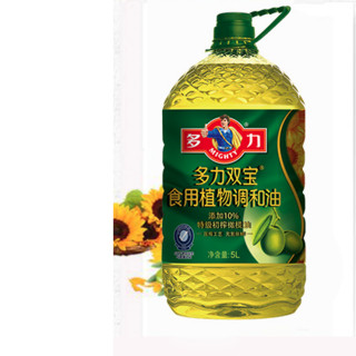 MIGHTY 多力 双宝 添加10%特级初榨橄榄油 食用植物调和油 5L