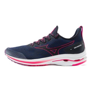 Mizuno 美津浓 Wave Rider Neo 中性跑鞋 J1GC2078-09 深蓝色/粉色 42