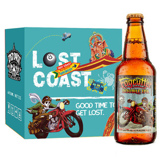 LOST COAST 迷失海岸 迷雾快艇双倍IPA啤酒 355ml*6瓶