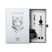 PILOT 百乐 钢笔 FP-MR2F 白色虎纹 F尖 礼盒装