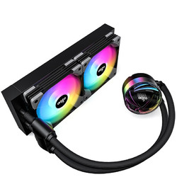 aigo 爱国者 银河 T240 240mm 一体式水冷散热器 RGB 黑色