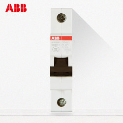ABB 小型断路器单进单出空气开关1P63A单片单极空开SH201-C63