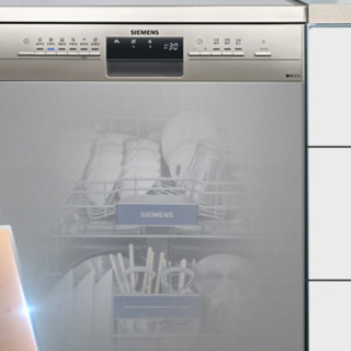 SIEMENS 西门子 iQ300系列 SJ236I00JC 独立式洗碗机 12套 银色