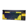 魔炼者 MK11 87键 双模无线机械键盘 灰黄色 国产青轴 RGB