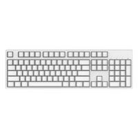 GANSS 迦斯 GS104C 104键 有线机械键盘 白色 Cherry红轴 单光