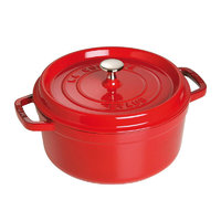 STAUB 珐宝 汤锅(28cm、6.7L、铸铁、红色)