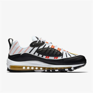 NIKE 耐克 Air Max 98 男子跑鞋 640744-016 黑白橙 40