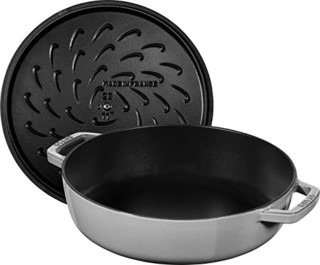 staub 珐宝 Chistera 烘焙机 24 cm 灰色，适合电磁炉 40511 – 471 – 0（H 号）12612418