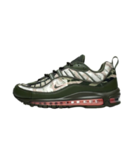 NIKE 耐克 Air Max 98 男子跑鞋 AQ6156-300 墨绿/沙漠迷彩 45