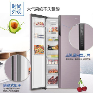 (线下同款)海尔(Haier)冰箱家用大容量对开门风冷无霜双变频纤薄机身双开门超薄电冰箱官方旗舰款BCD-601WDPR