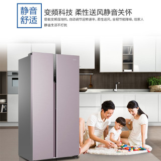 (线下同款)海尔(Haier)冰箱家用大容量对开门风冷无霜双变频纤薄机身双开门超薄电冰箱官方旗舰款BCD-601WDPR