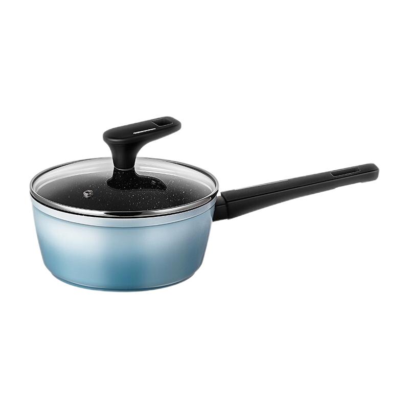 佳佰 蒂芙尼蓝系列 JBNG-DENL18D 奶锅(18cm、铝合金、渐变蓝)