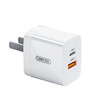 UNITEK 优越者 P109A 手机充电器 Type-C USB-A 20W 白色