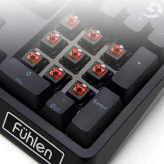 Fühlen 富勒 G98K 104键 有线机械键盘 黑色 Cherry茶轴 RGB