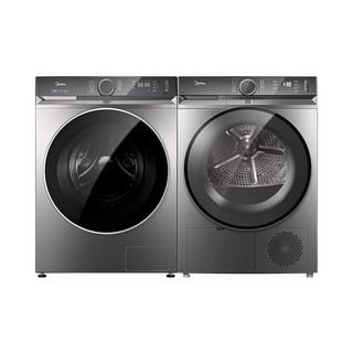 Midea 美的 MG100V90WIADY+MH100VH90WY 洗烘套装 （10滚筒+10烘干）