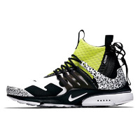 NIKE 耐克 Air Presto Ultra Flyknit Acronym联名款 男子跑鞋 AH7832-100 白黄黑 45