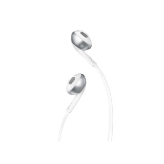 JBL 杰宝 T205BT 半入耳式颈挂式无线蓝牙耳机 银色