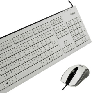Fühlen 富勒 L600 Pro 有线键鼠套装 白色