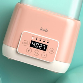 kub 可优比 K-NNQ005 婴儿双奶瓶暖奶器 海棠粉