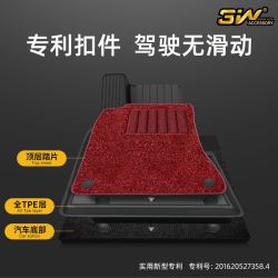 3W 搭配TPE橡胶垫双层雪妮丝毯面棕色定制
