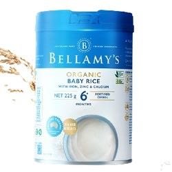 BELLAMY'S 贝拉米 高铁有机米粉 1段  225g  原味