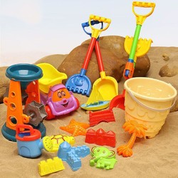 哦咯 儿童沙滩玩具套装戏水挖沙铲沙桶 6件套