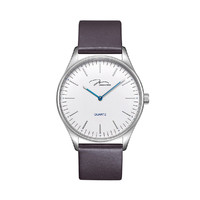 FIYTA 飞亚达 集团旗下品牌唯路时表 百搭棕皮带石英表情侣手表