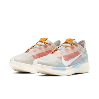 NIKE 耐克 Zoom Fly 3 女子跑鞋 CJ0404-001 灰色/蓝色/红色 38.5