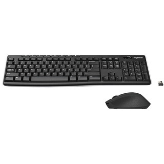 logitech 罗技 K270 薄膜键盘+M280 鼠标 无线键鼠套装 黑色