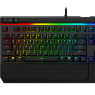 HYPERX Alloy Elite 104键 有线机械键盘 黑色 Cherry红轴 RGB