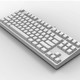 GANSS 迦斯 GS87D 双模机械键盘 cherry轴 白光版 白色
