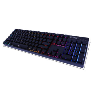 iNSIST 影级 90S 104键 有线机械键盘 黑色 Cherry红轴 RGB