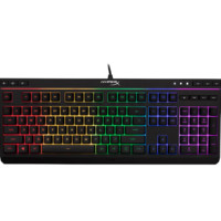 HYPERX 阿洛伊 104键 有线薄膜键盘 黑色 RGB